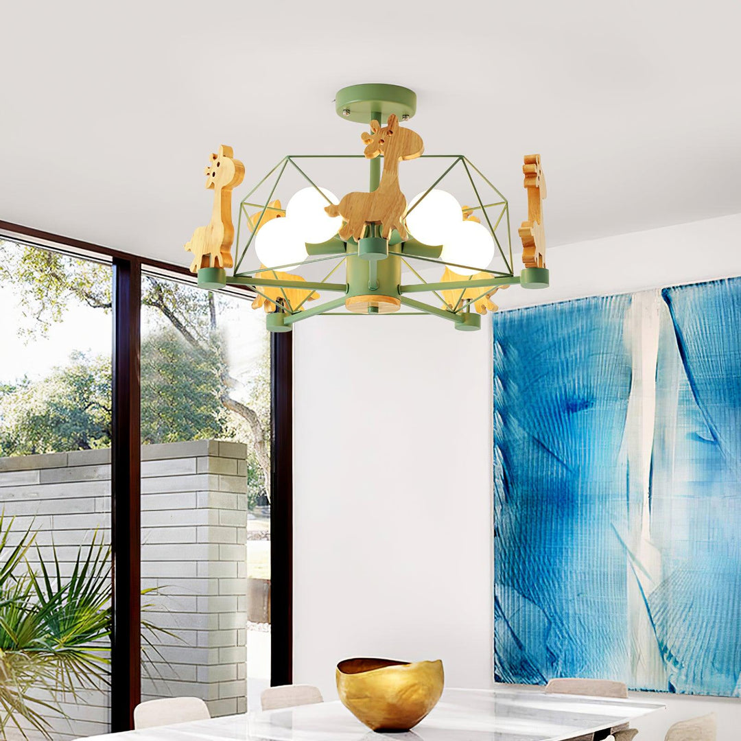 Kinderkamer hanglamp hert detail