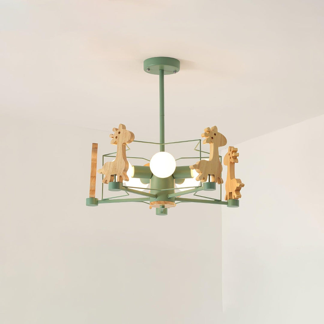 Hertje hanglamp boven kinderbed