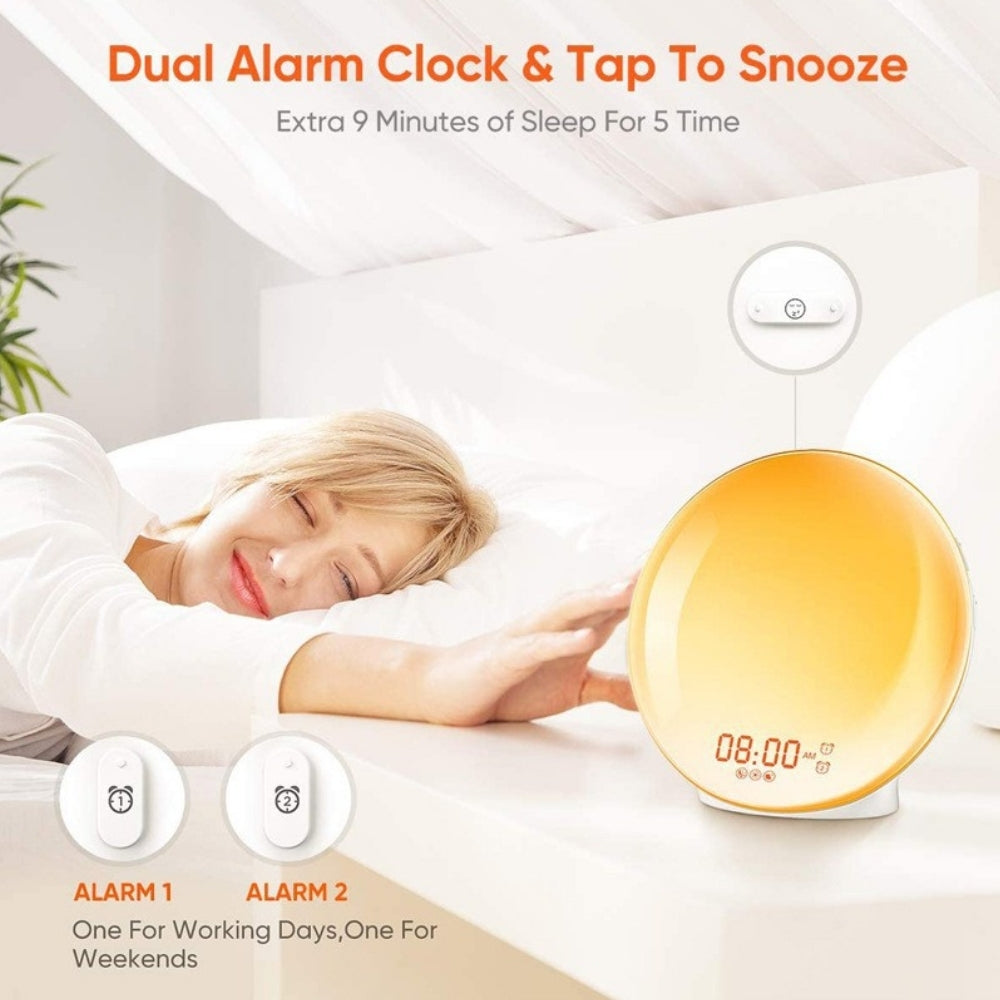 SunriseBuddy – Wekker met Zonsopgang en Witte Ruis