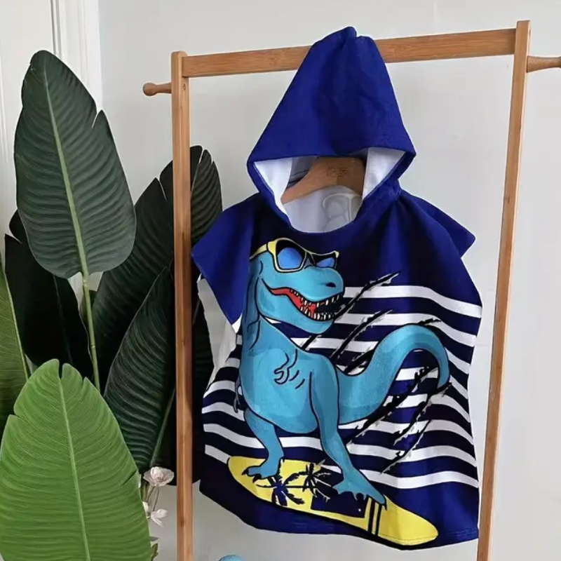BathBuddy™ – Ultra-Zachte Microvezel Badcape met Capuchon voor Kids