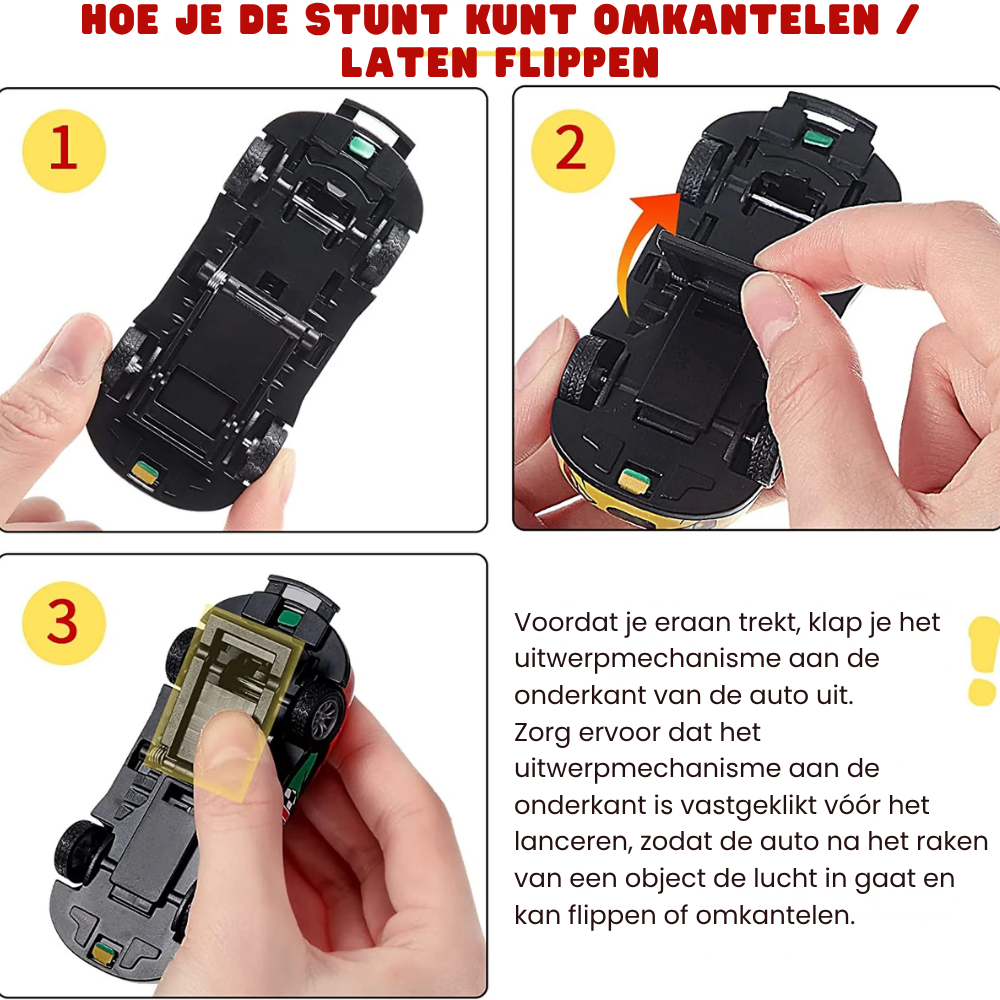 StuntRacer – Speelgoedauto Set met Stuntfunctie