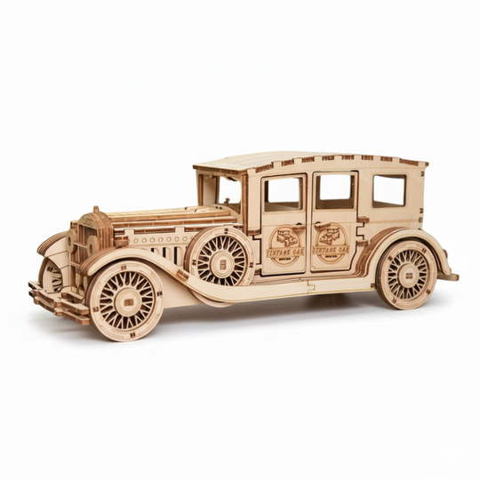 RetroRide™ – 3D Houten Vintage Auto Puzzel