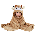 SnuggleTowel™ – Zachte en Absorberende Kinderbadhanddoek met Dierprint