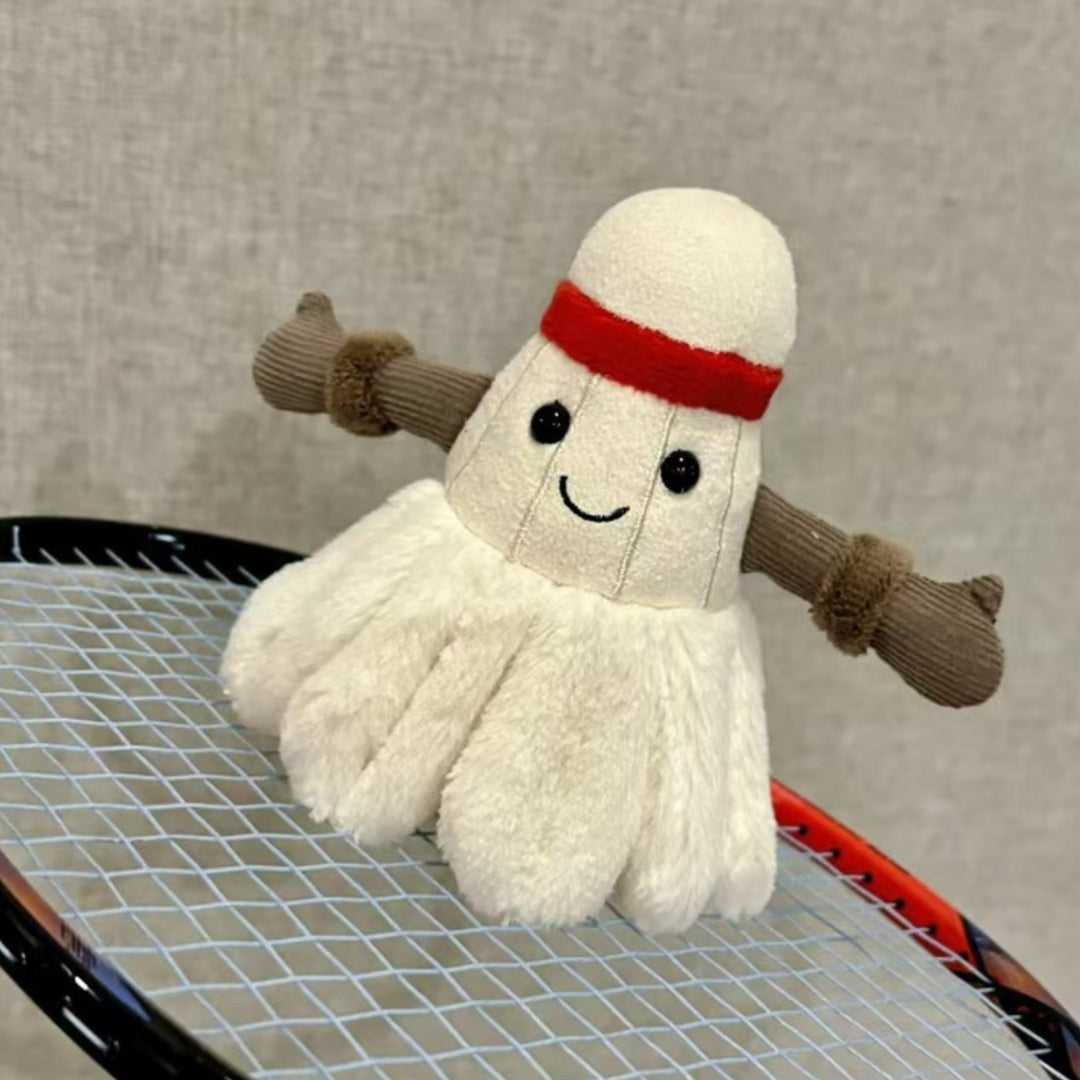 ShuttleBuddy – Badminton Shuttle Knuffel (12 cm)