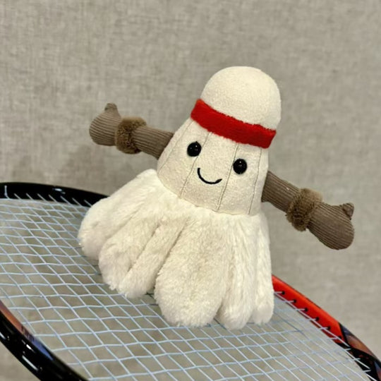 ShuttleBuddy – Badminton Shuttle Knuffel (12 cm)