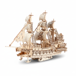 DutchPirate™ – 3D Houten Nederlands Piratenschip Puzzel