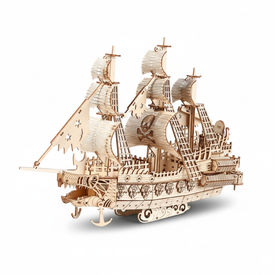 DutchPirate™ – 3D Houten Nederlands Piratenschip Puzzel
