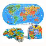 GeoPuzzle™ – Educatieve Wereldkaart Puzzel voor Kinderen