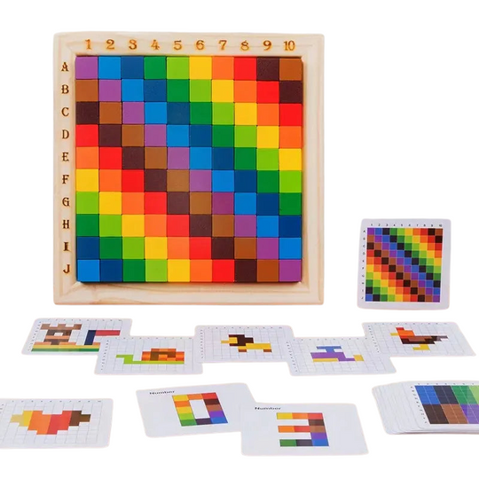 ColorCount™ – Montessori Houten Tel- & Kleuren Speelset voor Kinderen