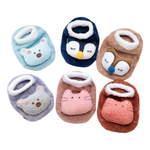 SnugFoot™ – Antislip Sokken voor Meisjes – Zachte & Schattige Dierendesigns (0–5 Jaar)