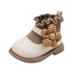 PetalSteps™ – Elegante Laarzen met Bloemdetail – Baby Meisjes Schoenen