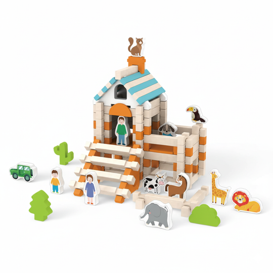 PureBlocks™ – Montessori Houten Bouwblokken