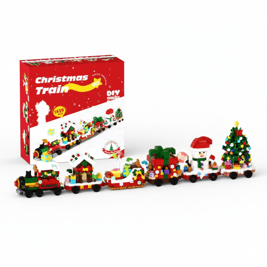 HollyBricks™ – 1098/1638-delige Trein Kerst Bouwstenen Combinatie Set