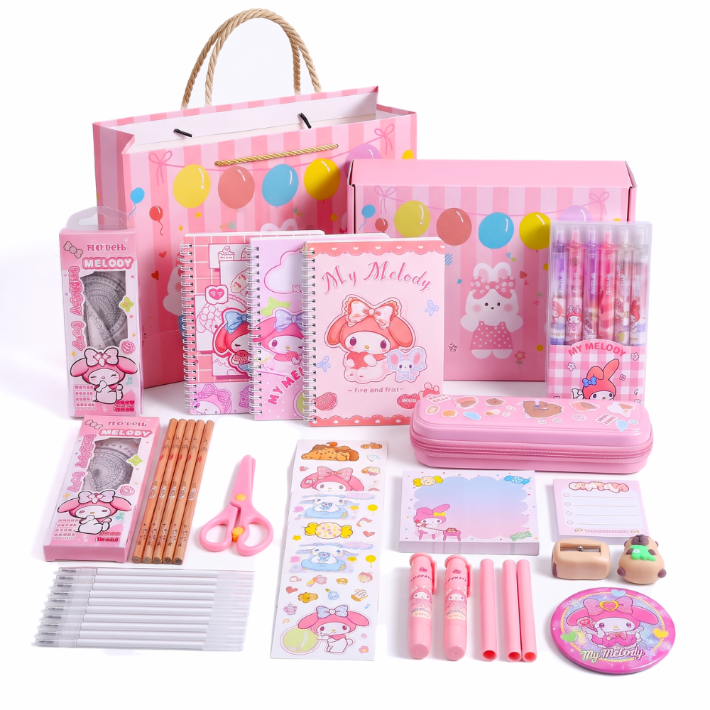 CuteStudy – Schoolspullen Cadeauset met Koffer
