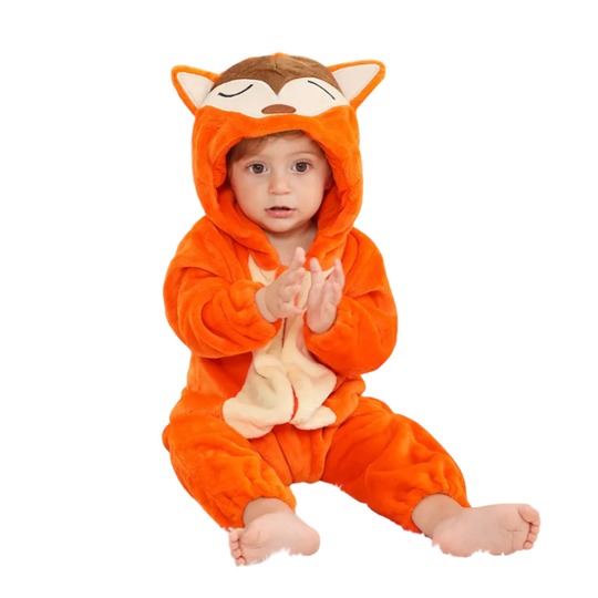 FoxyCub™ – Schattige Vosjesromper voor Kinderen – Dik, Warm & Gezellig