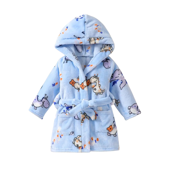 FluffyFriends™ – Kinder Badjas met Cartoon Dieren – Zacht & Warm