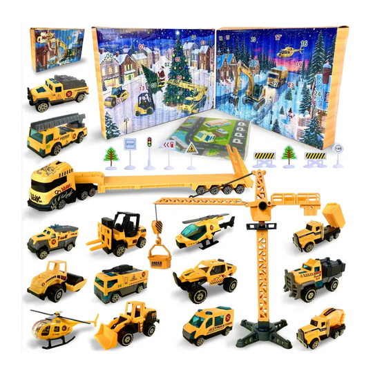 AutoAdvent™ – 24-Delige Legering Mini Auto Kerst Aftelkalender 2025
