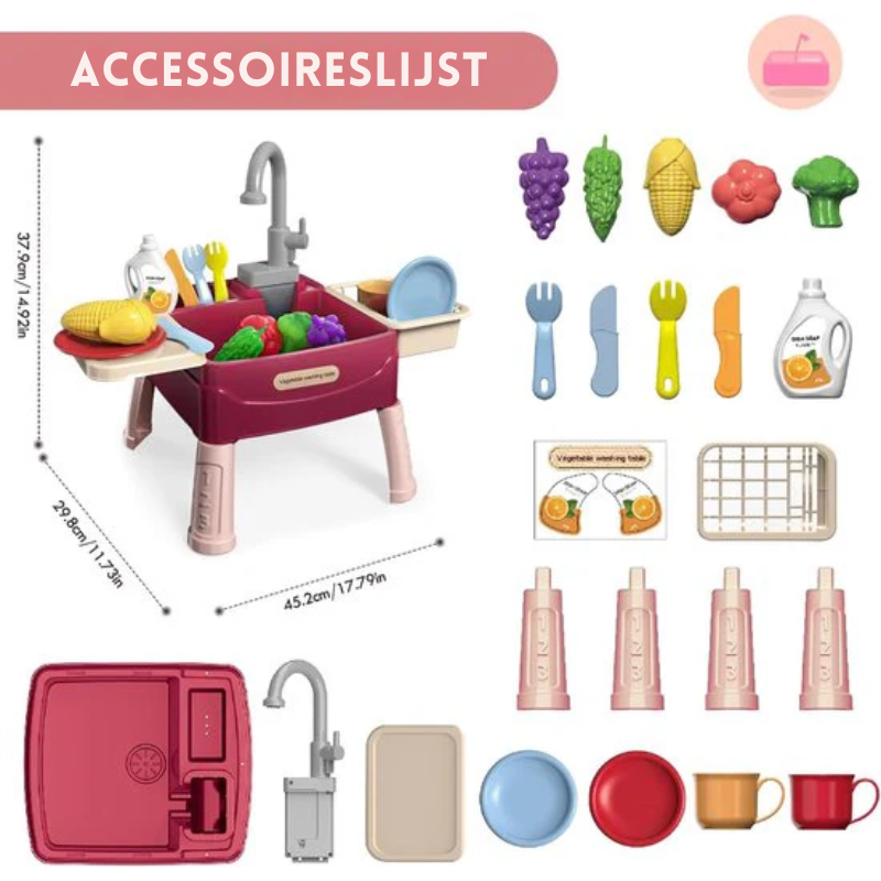 WaterWonderPlay™ – Magische Speelkeuken met Werkende Kraan