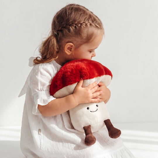 MushroomCuddle – Rode Paddenstoel Knuffel