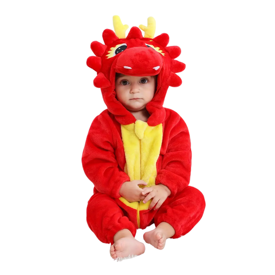 FlameCub™ – Rode Draak Romper voor Kinderen