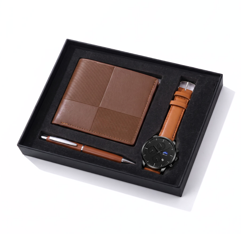 LegacyMark – Heren Cadeauset met Horloge, Portemonnee en Pen