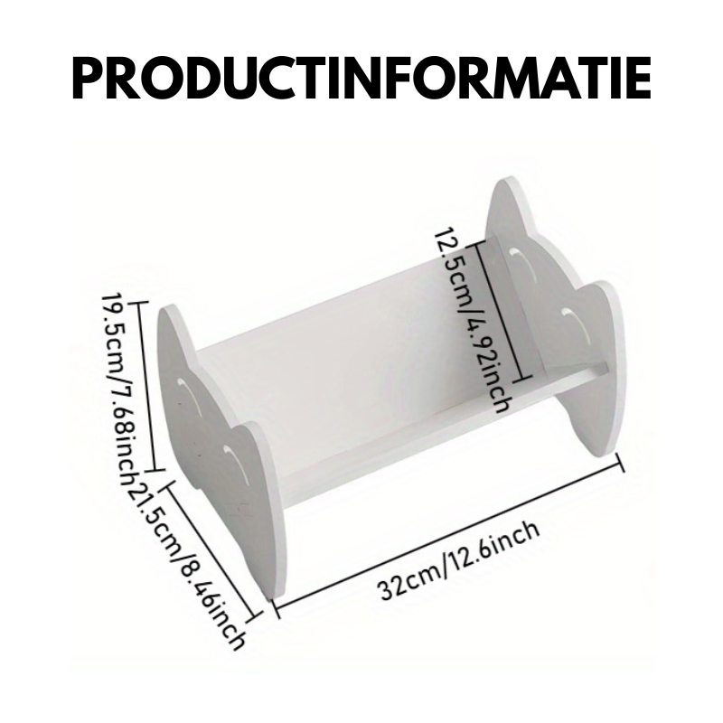 MiniShelf™ Kinder Boekenrek – Verplaatsbare Bureaublad Boekenplank voor Studieboeken & Voorleesboeken