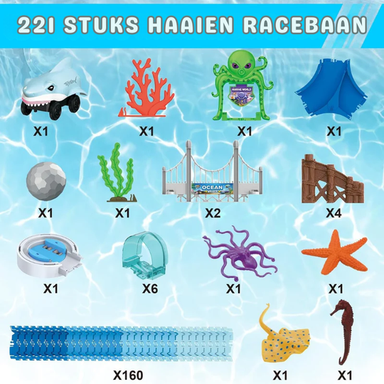 OceanRush™ -  Flexibele Racebaan Speelset voor Kinderen