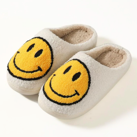HappySteps – Pluche Pantoffels met Smiley