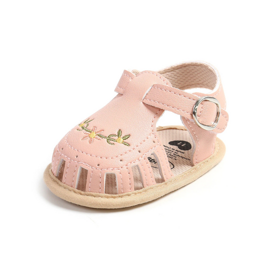 SweetStrides™ – Comfortabele Babyloopschoenen Sandalen met Borduursel
