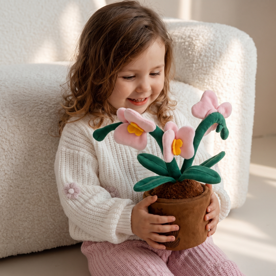 BloomFriends – Pluche Bloemen in Decoratieve Pot