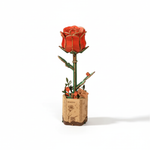 RoseEterna™ – DIY Rode Roos 3D Houten Bloem Puzzel