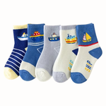 SailCrew™ – 5-Pack Kindersokken – Dikke Winter Sokken