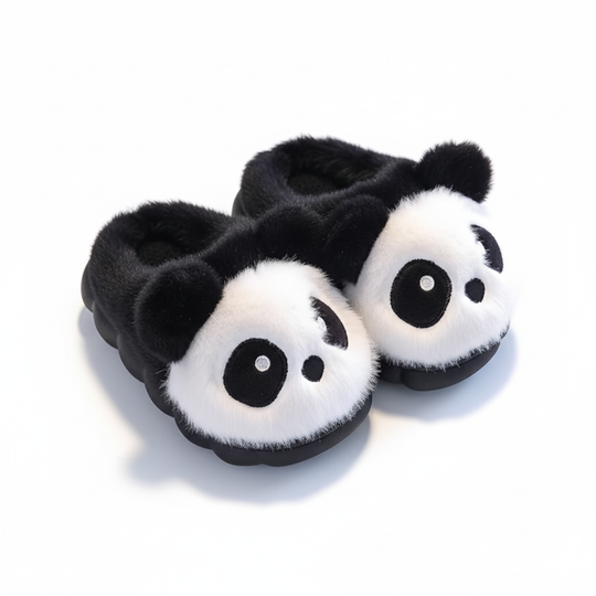 PandaSteps™ – Warme Pluche Winter Slippers voor Kinderen