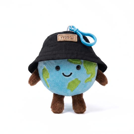 EarthCharm – Wereldbol Knuffel Sleutelhanger