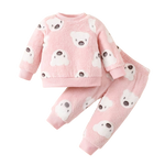 BearHugs™ – 2-delige Meisjes Flanellen Pyjama met Beerprint