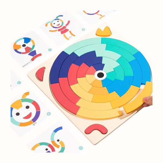 RainbowPuzzle™ – Houten Regenboog Puzzel – Montessori DIY Speelgoed