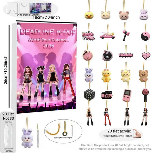 PopCountdown – K-Pop Adventskalender met Acrylhangers