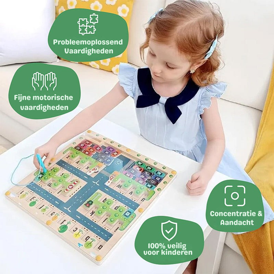 AlphaMaze™ - Montessori Alfabet Parkeerdoolhof