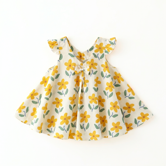 FloralTwirl – Luchtige Zomerjurk met Bloemenprint