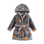 BearHugRobe™ – Jongens Hooded Badjas – Zachte Winterjas met Schattig Beertje