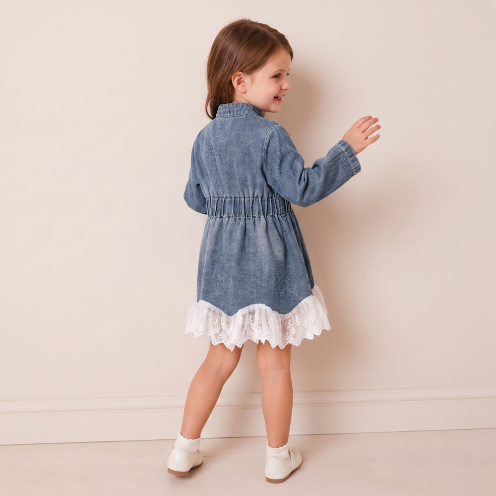 LaceDenim – Denim Jurk voor Meisjes