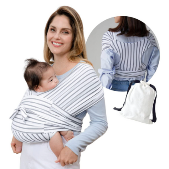 BabyHug™  Rugondersteunende Baby Draagdoek