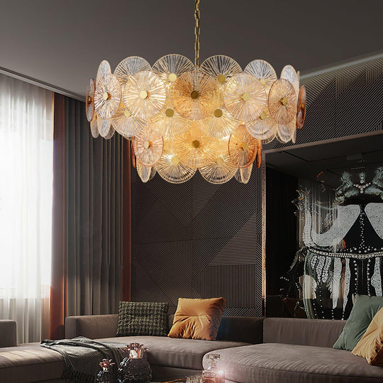 Ambrella amberglas kroonluchter formaat