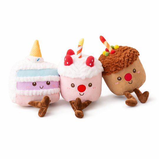 CakeCuddle™ – Pluche Verjaardagstaart Knuffels