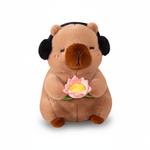 ZenCapy™ – Capibara Knuffel met Lotus & Oorwarmers