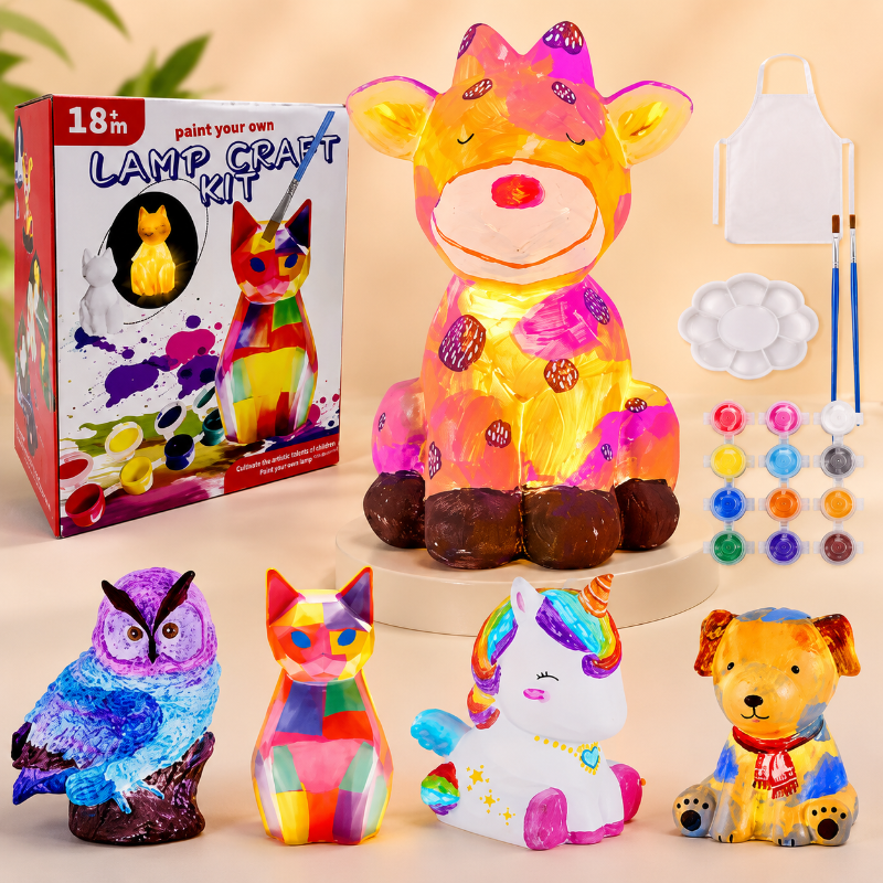 VerfPret DIY lamp dieren schilderset - Milo & Moon