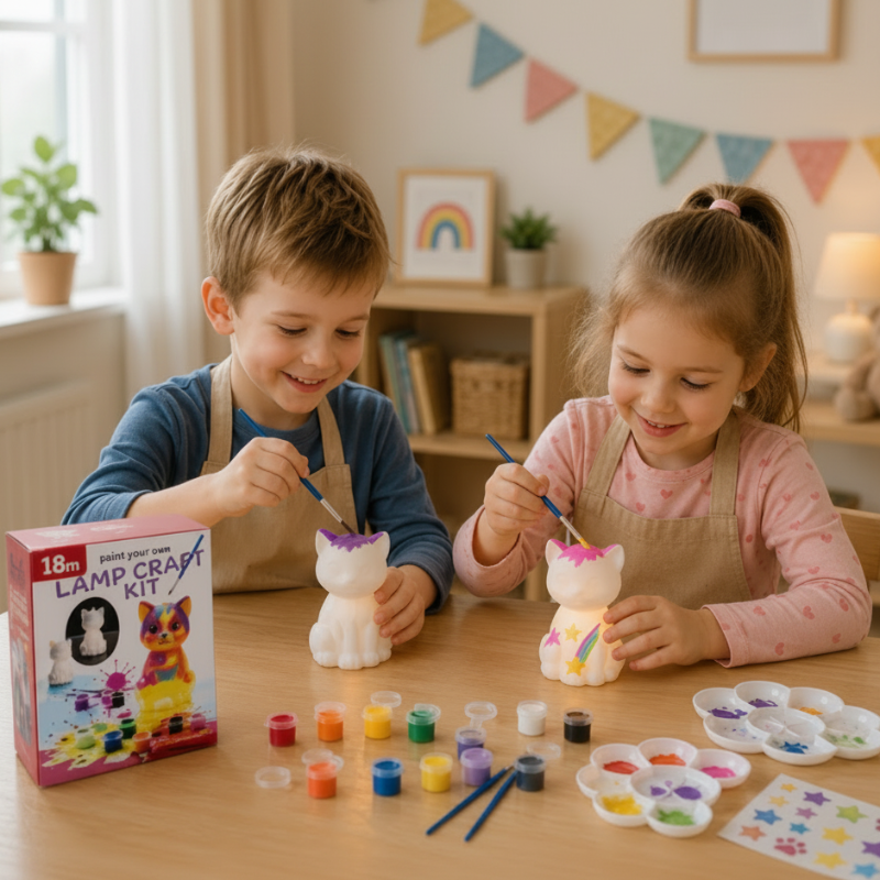 VerfPret DIY lamp schilderset kinderen - Milo & Moon