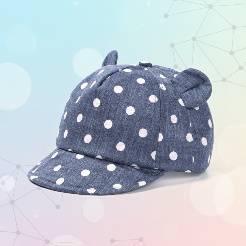 PolkaPip kinder pet blauwe stippen - Milo & Moon