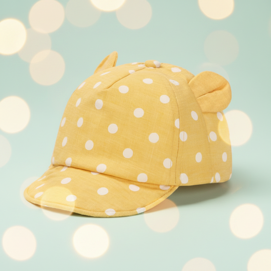 PolkaPip kinder pet gele stippen - Milo & Moon