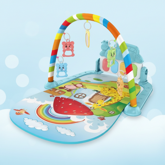MelodieMat baby speelkleed aardbeienhuis - Milo & Moon